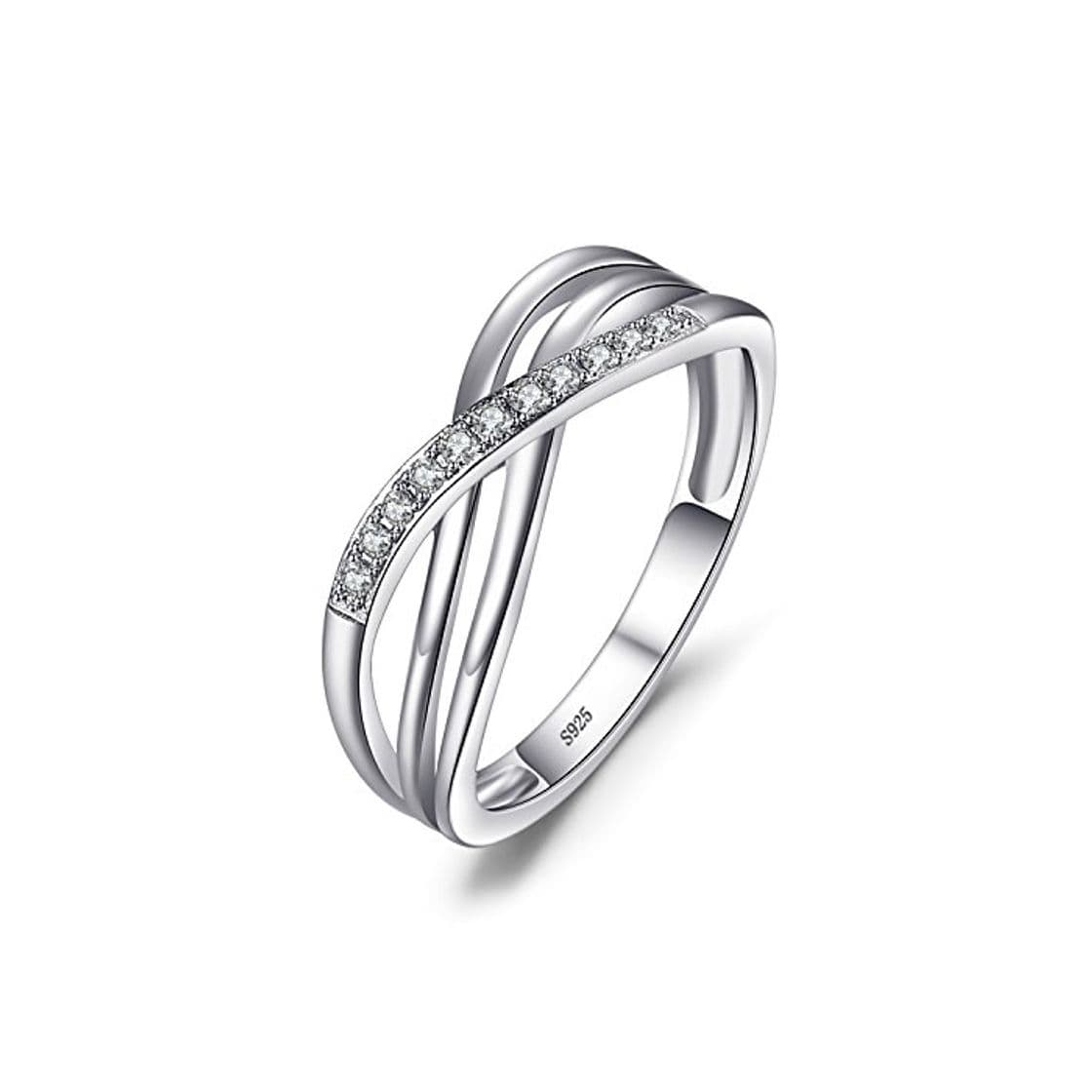 Producto JewelryPalace Anillo Infinito de Compromiso Boda Promesa Aniversario Plata de ley 925 Tamaño 14