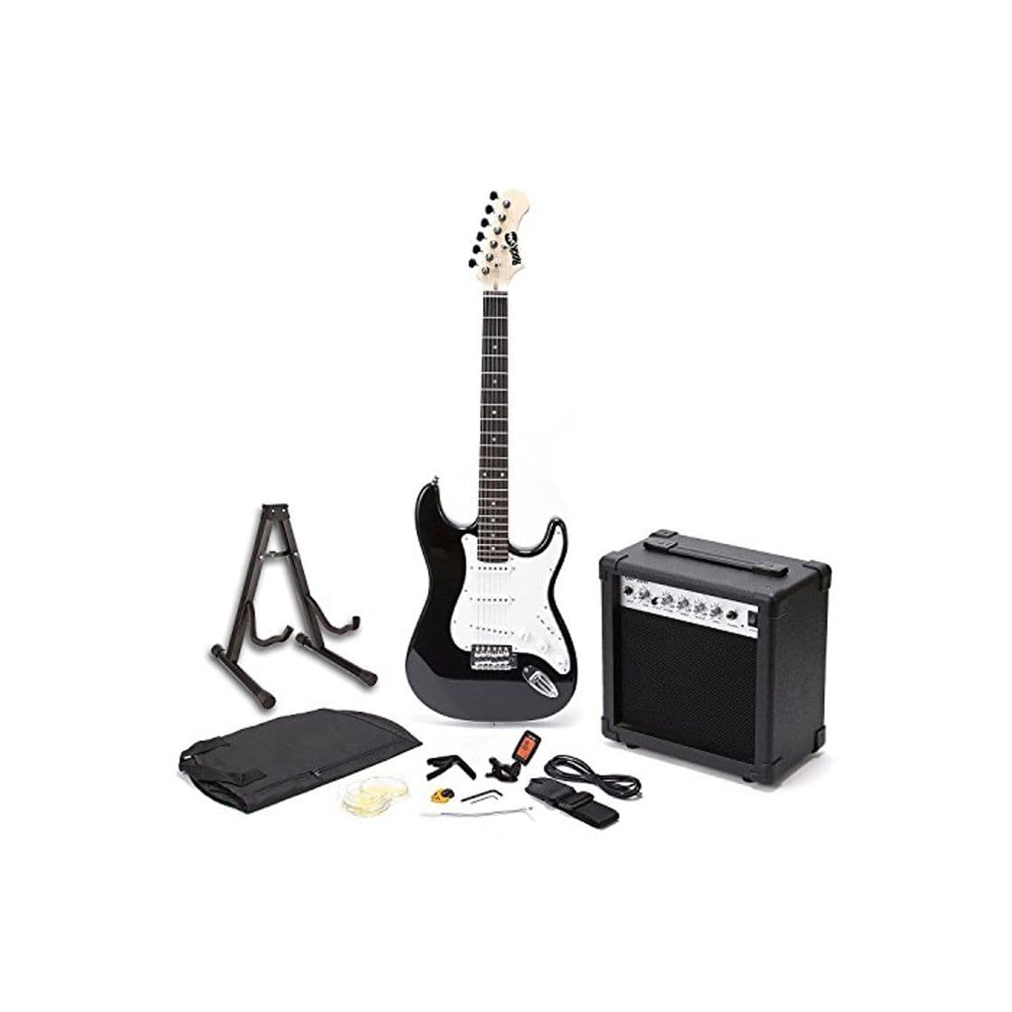 Product RockJam Superkit Guitarra eléctrica de tamaño completo con amplificador de guitarra