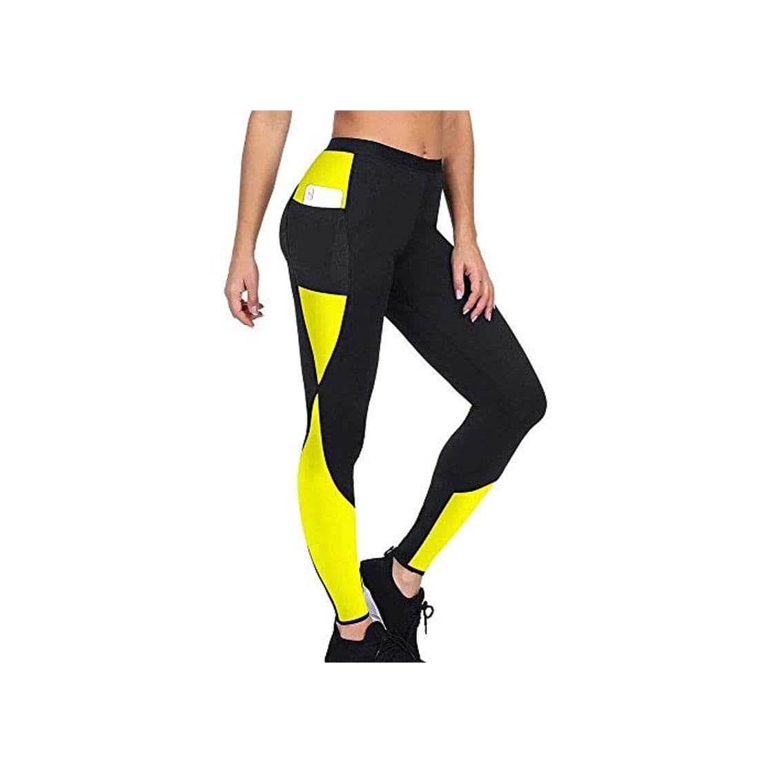 Fashion Laisla fashion Pantalones Largos De Neopreno para Mujer Clásico De Pantalones Chándal Pantalones De Fitness Trajes De Sauna Yoga Adelgazante Body Shaper Pantalones Largos O Capri