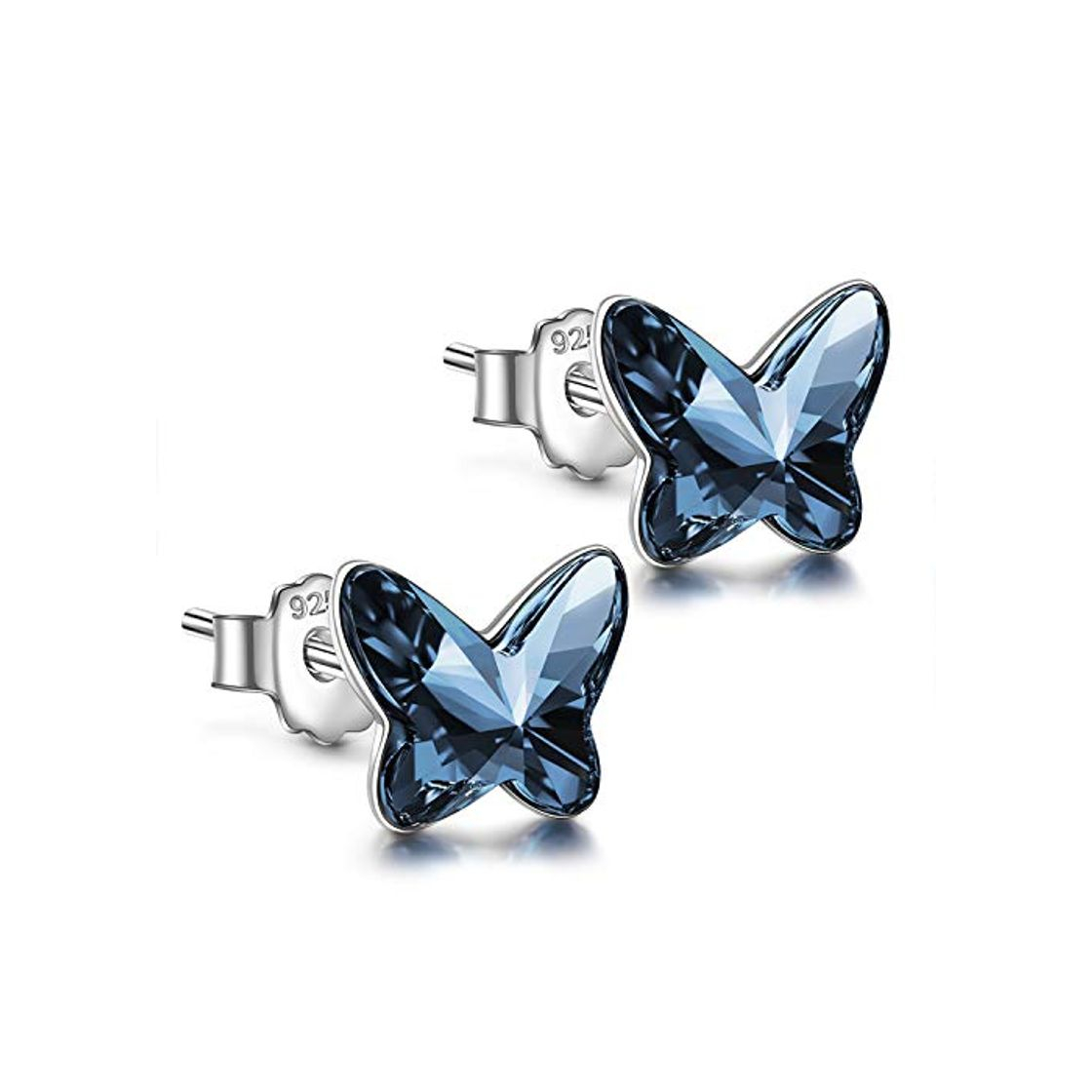 Product ANGEL NINA Dia de la madre pendientes mujer plata pendientes niña Azul Cristal de Swarovski pendientes pequeños tous mujer joyeria regalos originales para mama profesores regalos cumpleaños