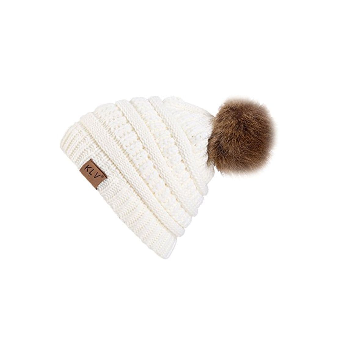 Producto Bequemer Laden Gorro de Punto de Invierno para Mujer Gorro con Pompones Gorra de Esquiar