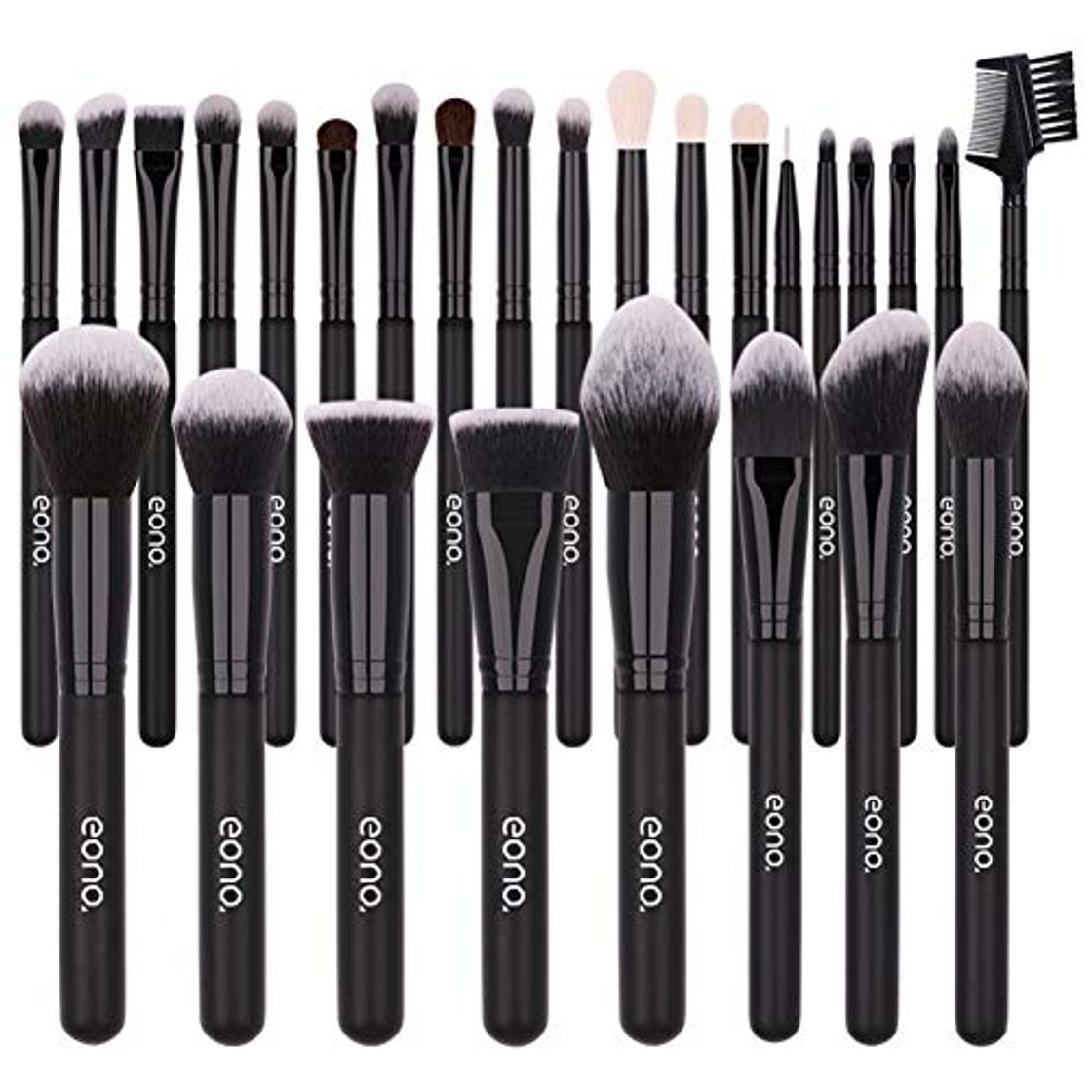 Producto Eono Essentials Brochas de Maquillaje Set 27 Unids Púrpura Color Profesional Base