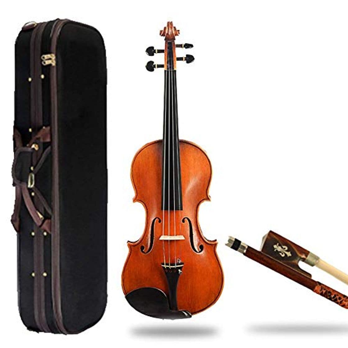 Producto ZYC-WF Violino acustico adatto per bambini Principianti Custodia professionale per adulti lucidata