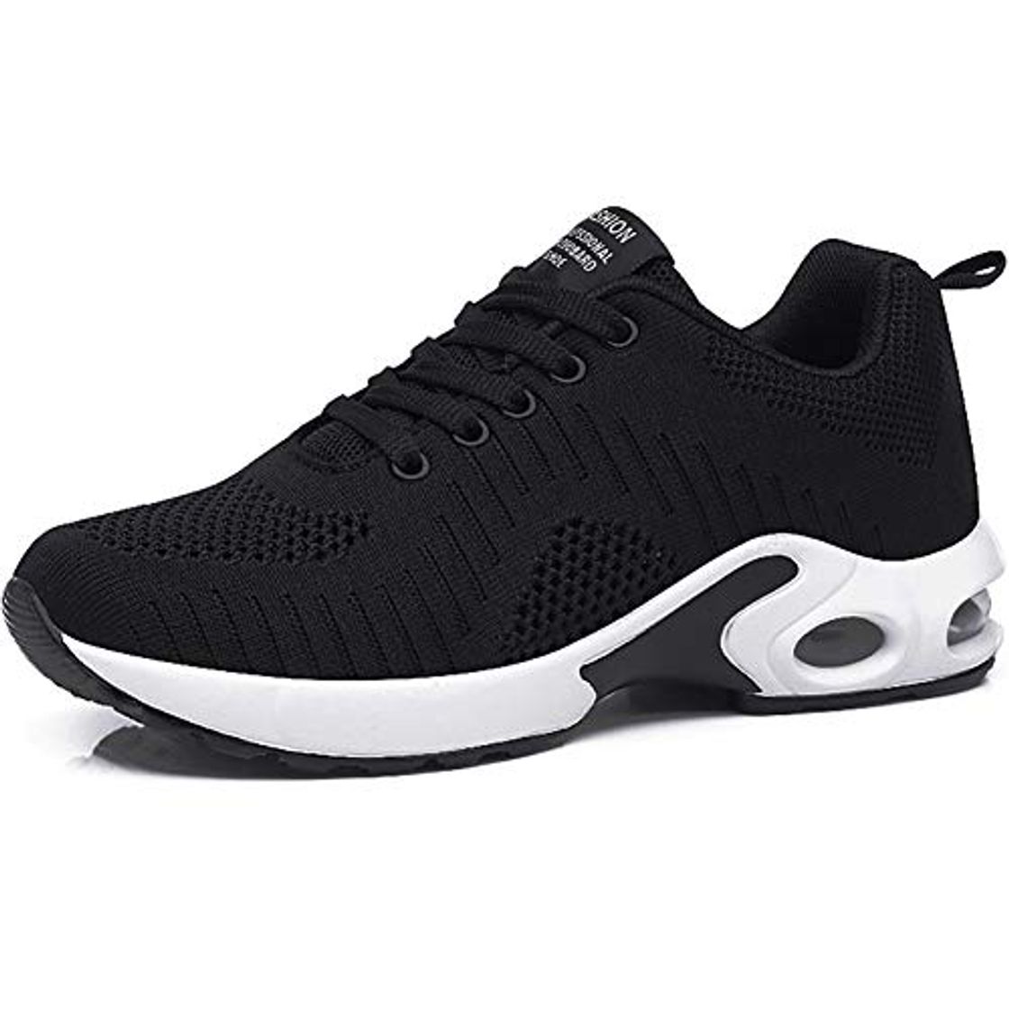 Producto GAXmi Zapatillas Deportivas de Mujer Air Cordones Zapatos de Ligero Running Fitness Zapatillas de para Correr Antideslizantes Amortiguación Sneakers Negro 36 EU