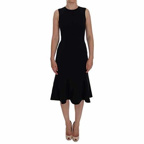 Product Dolce & Gabbana - Vestido elástico de Lana, Color Negro - Negro