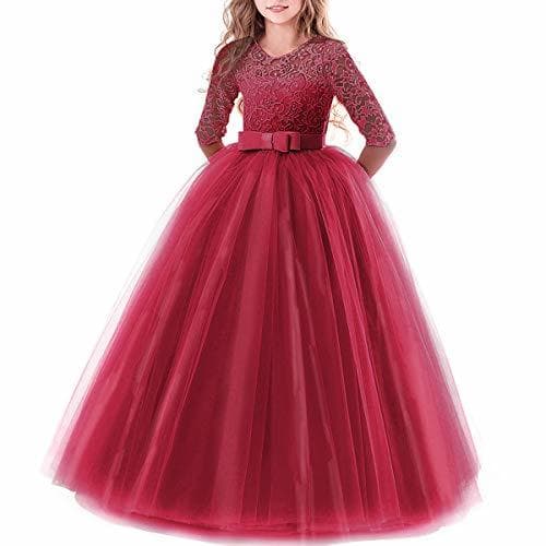 Producto IWEMEK Vestidos de Princesa Fiesta de la Boda de Las Niñas 3/4