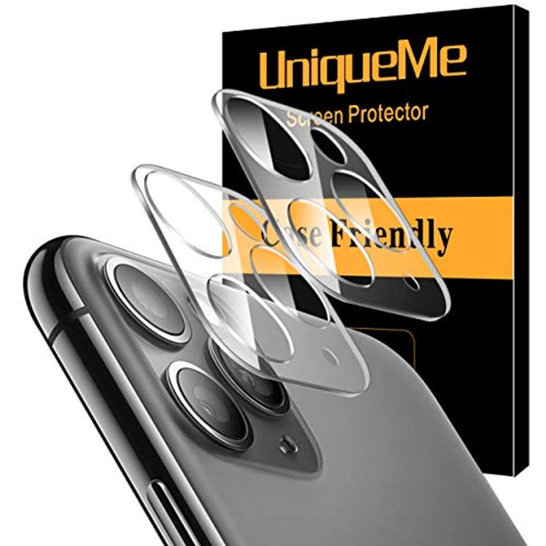 Lugar UniqueMe [2 Pack] Protector de Lente de cámara para iPhone 11 Pro/iPhone