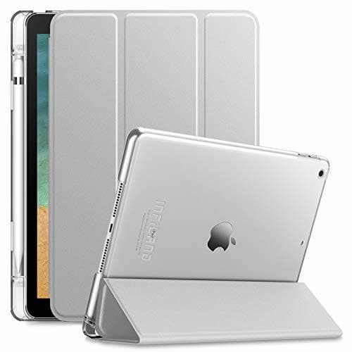 Product INFILAND Funda para iPad 10.2 2019,Delgada Translúcido Case Smart Cover con Portalápiz