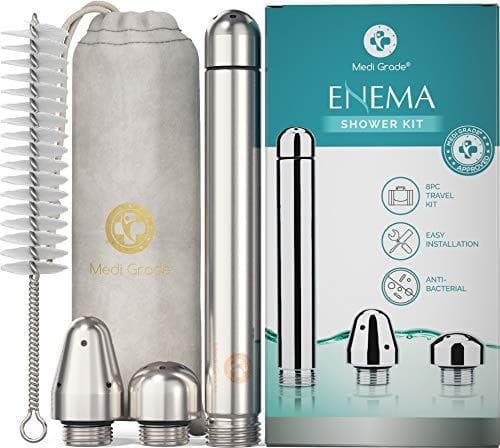 Producto Medi Grade Accesorios de Enema para Cabezal de Ducha – 4 Lujosas