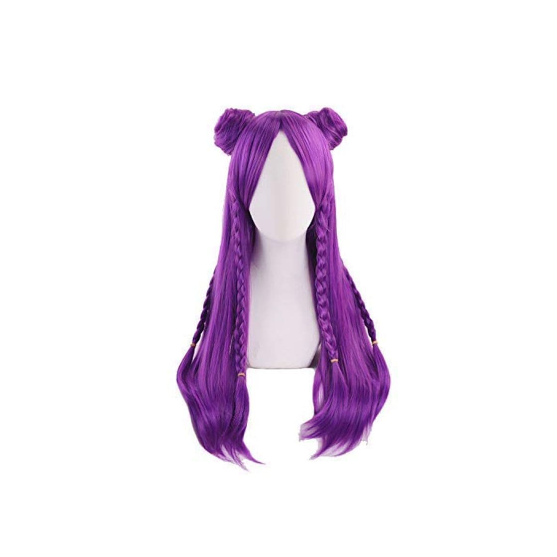 Product LZT LOL K/DA Kaisa Cosplay Pelucas 80cm Largo P¡§?rpura KDA Peluca cosplay