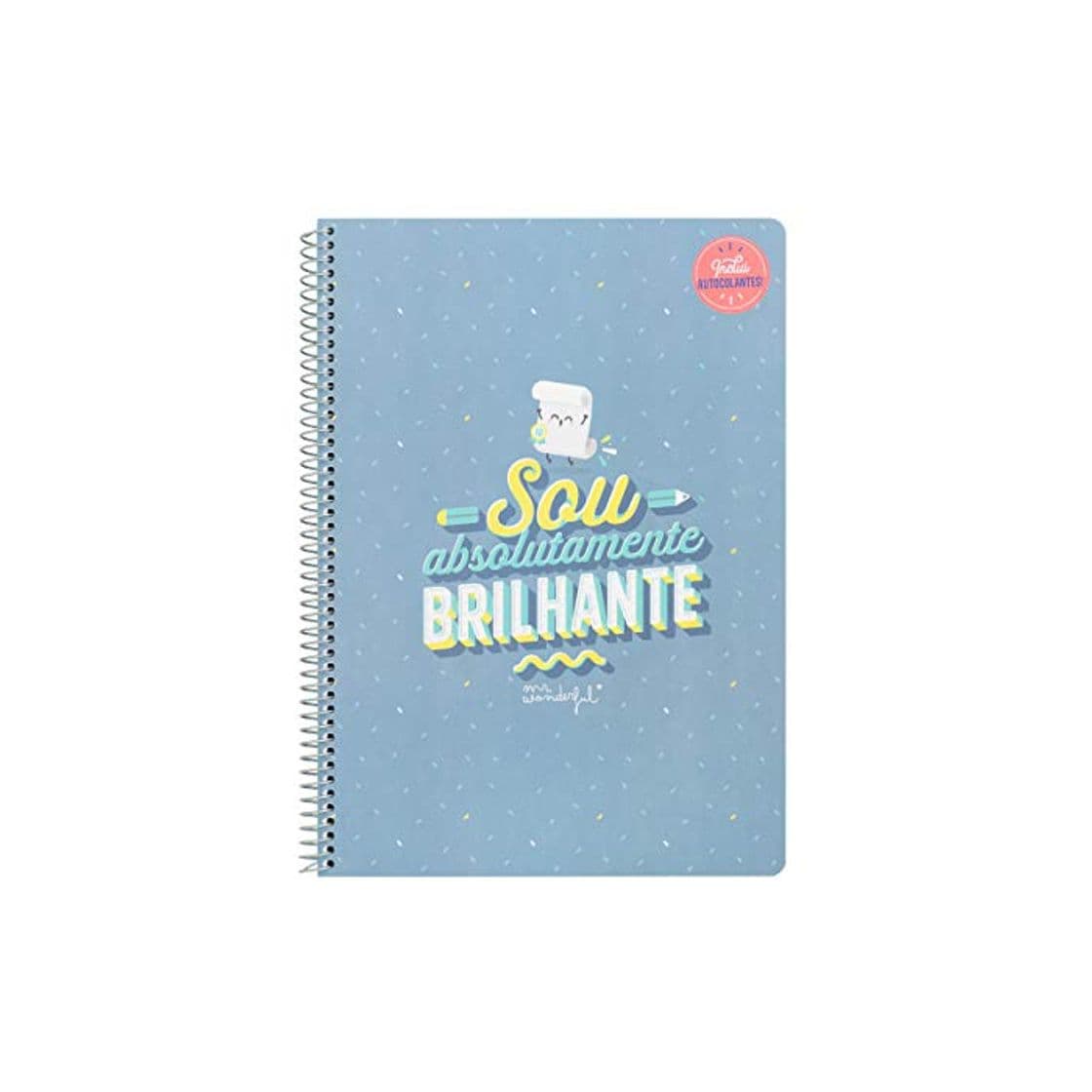 Elemento de la categoría hogar Mr. Wonderful Caderno-Sou Absolutamente brilhante