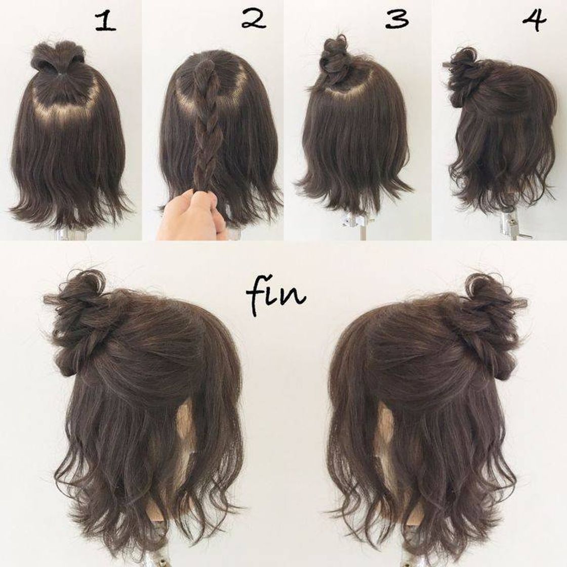 Moda Passo a passo de penteado seme preso