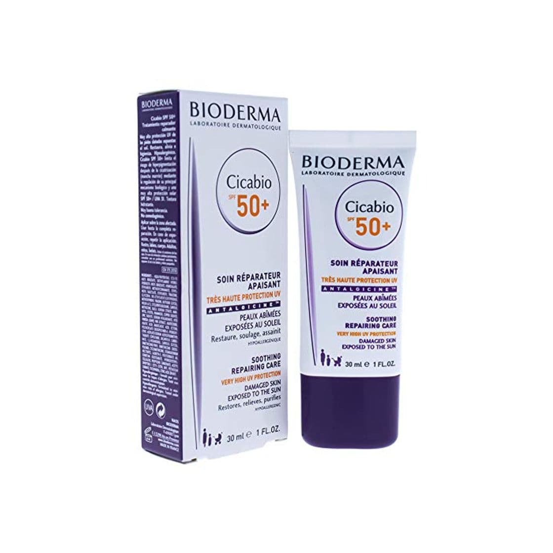 Beauty Bioderma Cicabio SPF 50+ crema corporal 30 ml - Cremas corporales