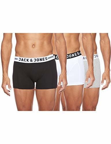 Place JACK & JONES Sense Trunks 3-Pack Bóxer, Light Grey Melange, Medium