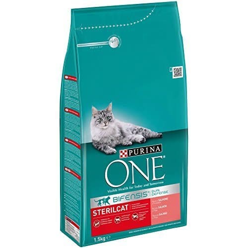 Producto Purina ONE Bifensis Pienso para gatos Esterilizados Salmón y Trigo 1