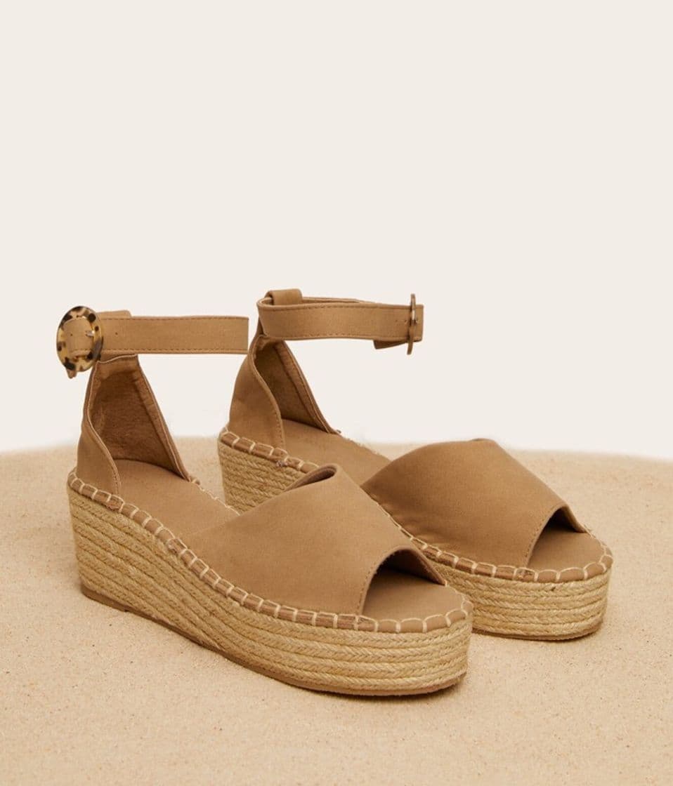 Moda Sandalias con plataforma de esparto