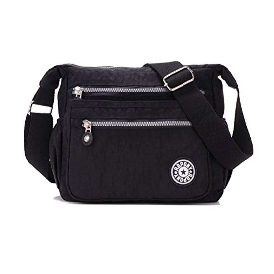 Producto TTD Bandolera Multi Bolsillo Bolso Ocio Bolsa Viaje Mensajero Bolsas Impermeable-negro