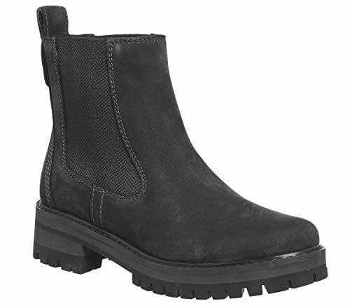 Product Timberland Women's Courmayeur Valley A1J66 Chelsea Boot Black Nubuck-Black-8 Size 8