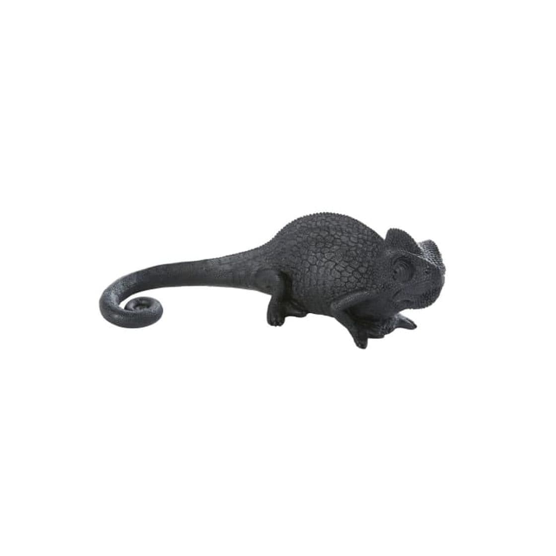 Product Figura de camaleón negro mate L.28