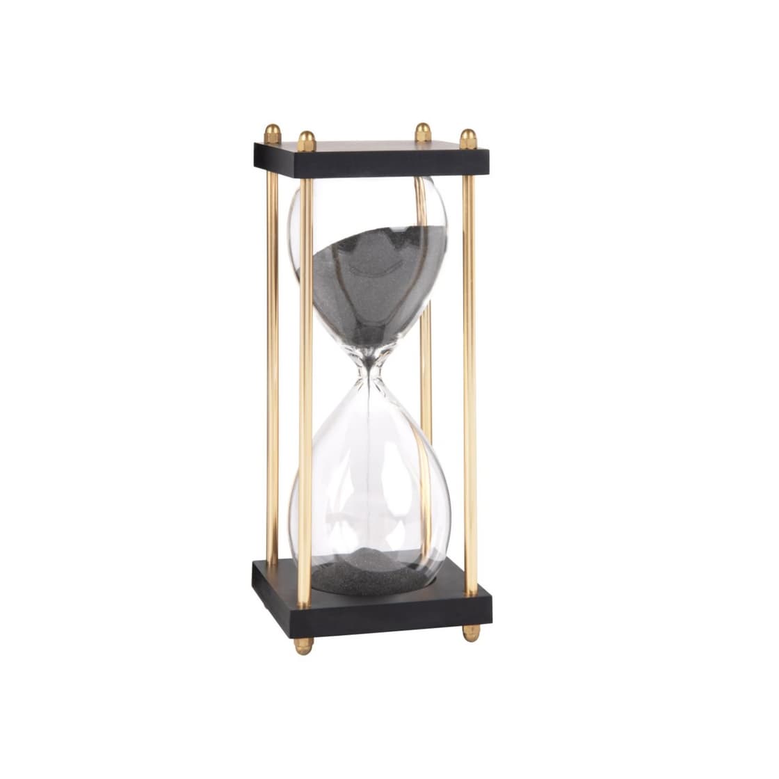 Product Reloj de arena sobre base negra