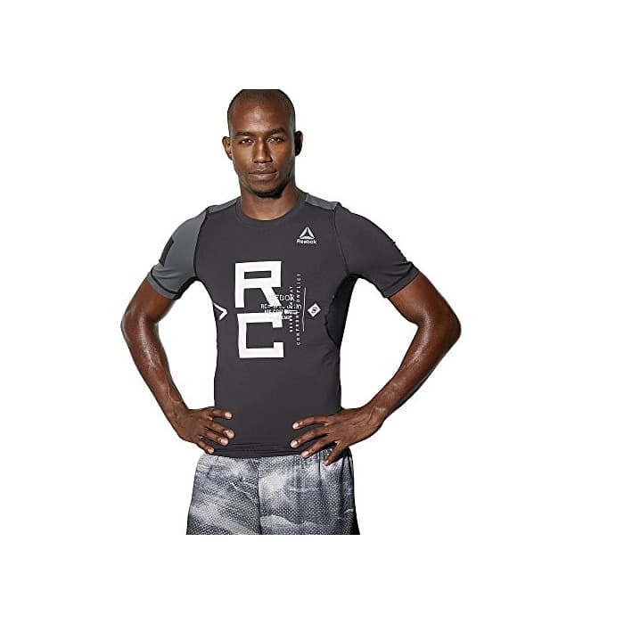 Producto Reebok Combat SS Rash Guard Camiseta de Manga Corta, Hombre,