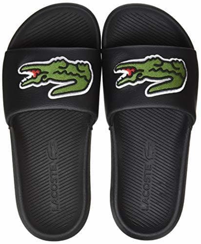 Fashion Lacoste Croco Slide 319 4 Us Cfa, Sandalias de Punta Descubierta para