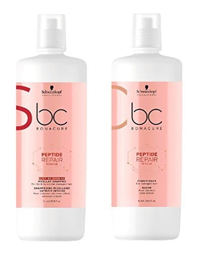 Lugar Schwarzkopf Bonacure Peptide Repair Rescue Deep Nourishing Micellar Shampoo 1000ml and Conditioner