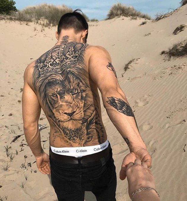 Moda Tattoo masculina ! Lion 🦁