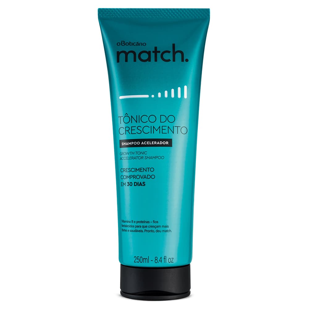 Fashion Match Tônico do Crescimento Shampoo, 250ml - O Boticário