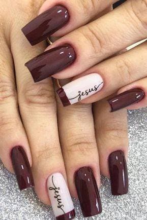 Moda Nails inspiração Jesus 😊✝️