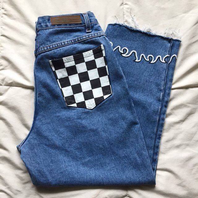 Moda Customização no bolso da calça 