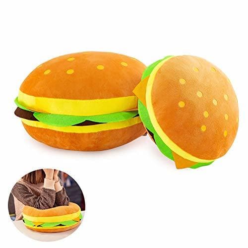 Producto GIRISR Juguete Peluche Simulación Hamburguesa Forro Relleno Almohada De Peluche Diseño De