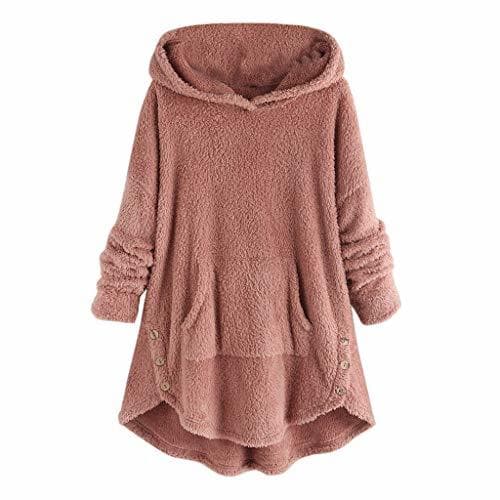 Product Gusspower Mujer Sudaderas Tumblr Largas con Capucha Abrigo Jersey de Felpa con