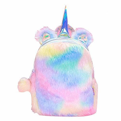 Producto Mochila de Felpa Unicornio diseño de Unicornio Felpa Bolso de Hombro Bolsa