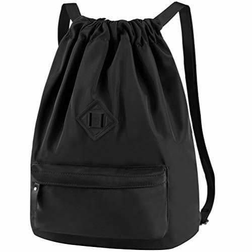 Producto Vbiger Mochila de Cuerda Unisex Negro para Deporte Gimnasio Yoga Nadar