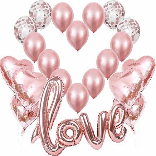 Producto Globos de Oro Rosa Dorado