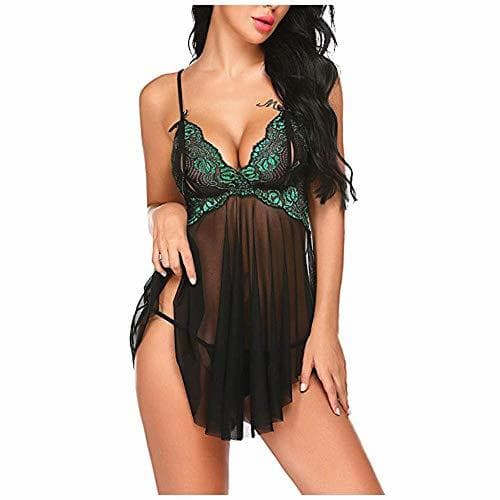 Product FLQER Enfermera Picardias Disfraces Lencería Sexy para Mujer Sling Lace Ropa Interior