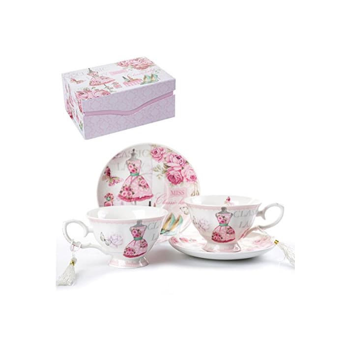 Producto London Boutique Juego de Taza de té y platillo para café