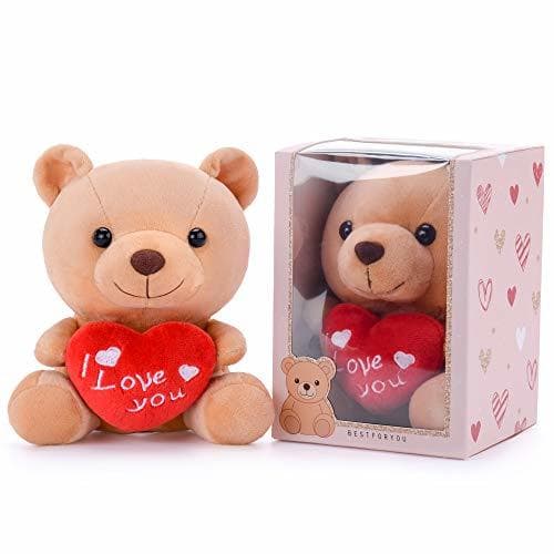 Producto Gloveleya Oso Peluche Sosteniendo Corazón Te Amo Juguetes Rellenos Amante Regalos Marrón