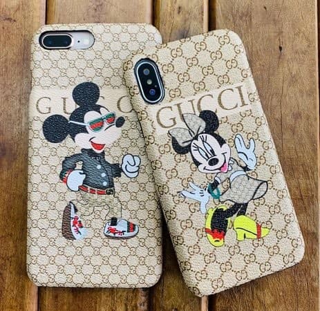 Moda CAPA GUCCI MICKEY OU MINNIE PARA IPHONE