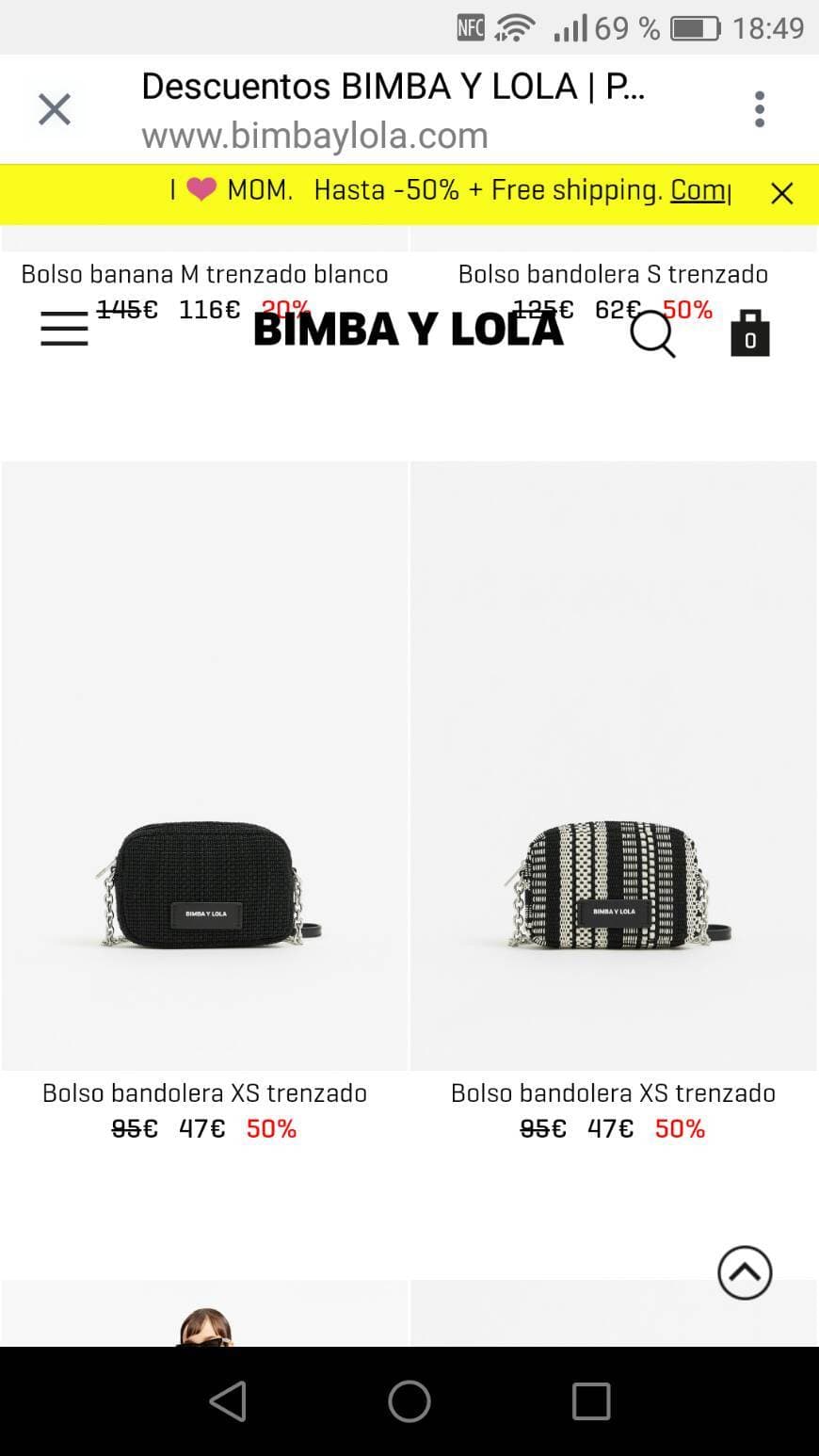 Product mid season hasta el 50% en bimba y lola