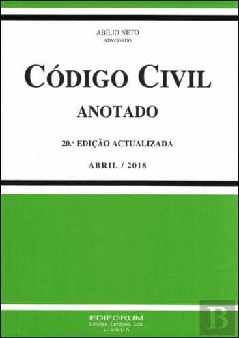 Libro Código Civil Anotado 20ª Edição Actualizada