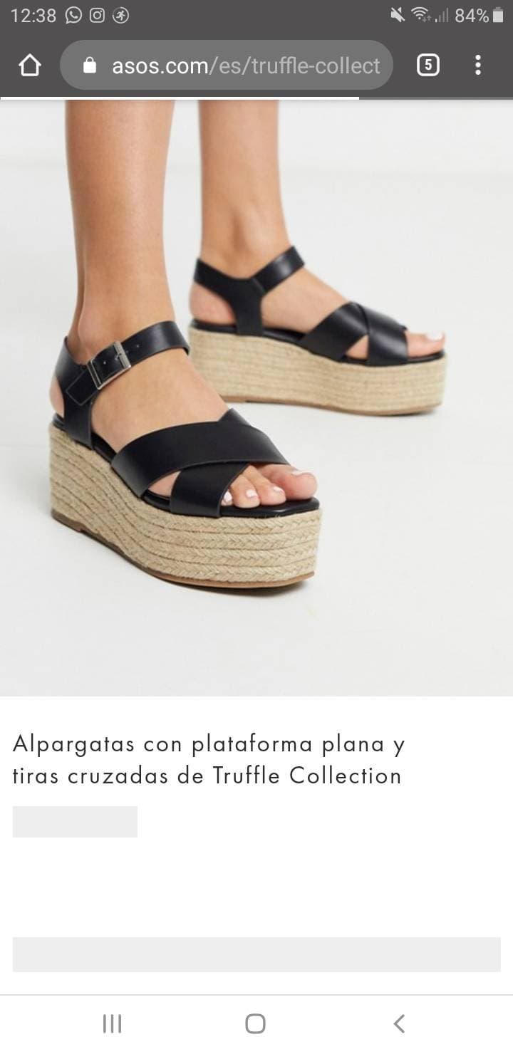 Product Alpargata con plataforma plana y tiras cruzadas  Asos