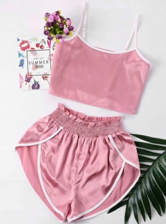 Moda Conjuntinho cor de rosa 💕