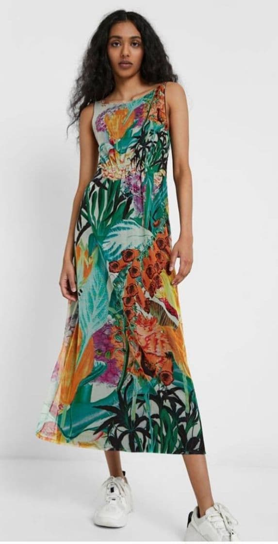 Producto Vestido midi tropical DESIGNED BY M