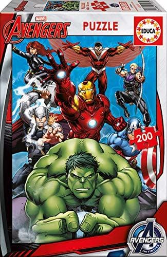 Producto Educa Borrás-Marvel Heroes Puzzle Infantil, 200 Piezas, Avengers, a Partir de 72