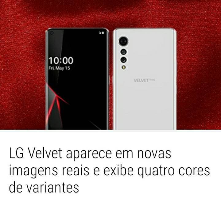 Fashion LG Velvet aparece em novas imagens reais!