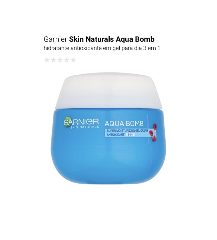 Product Garnier Skin Naturals Aqua Bomb