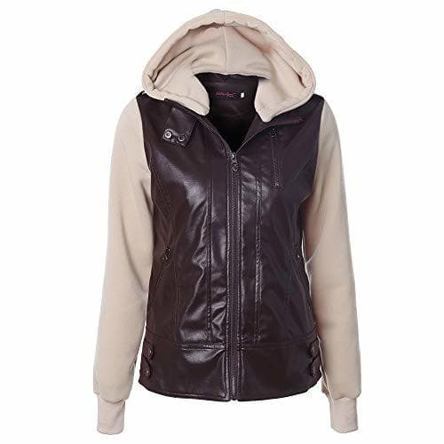 Producto x8jdieu3 Chaqueta de Moda para Mujer Chaqueta de Cremallera líder de Solapa