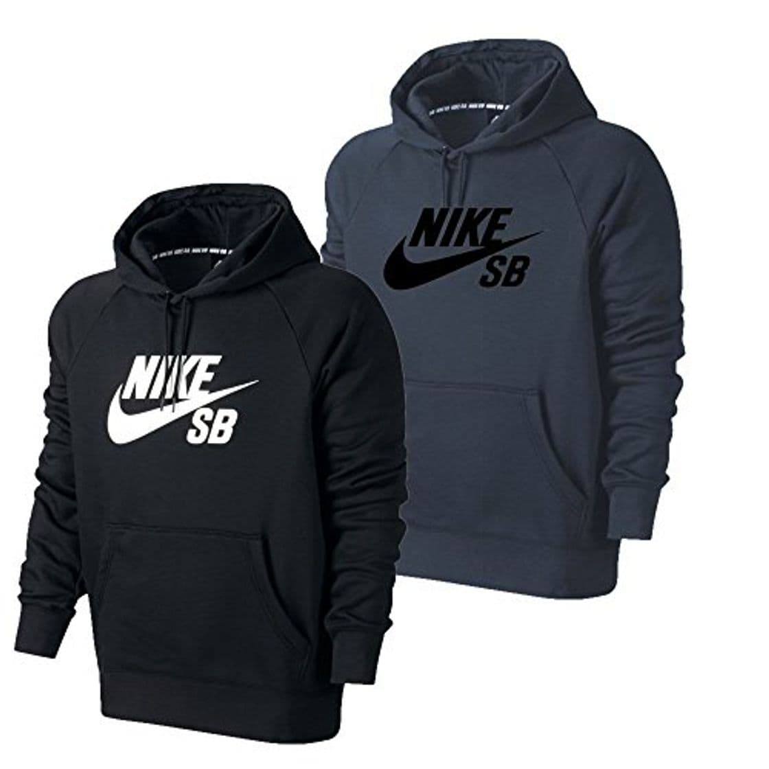 Fitness Nike SB Icon Po Hoodie Sudadera, Hombre, Negro